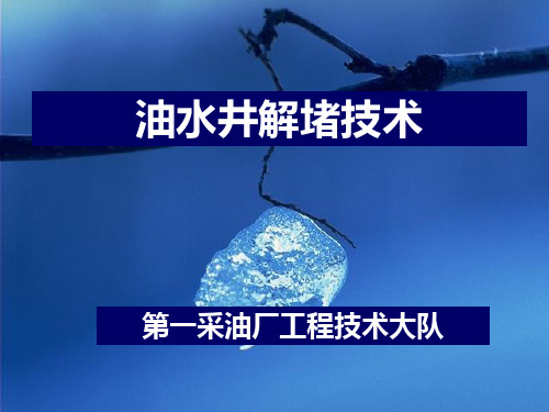 油水井解堵专业培训教材压制PPT课件