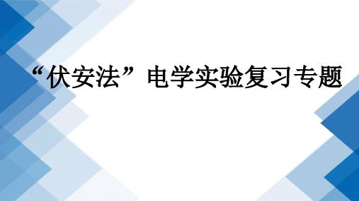 2021年中考电学实验复习专题“伏安法”测电阻