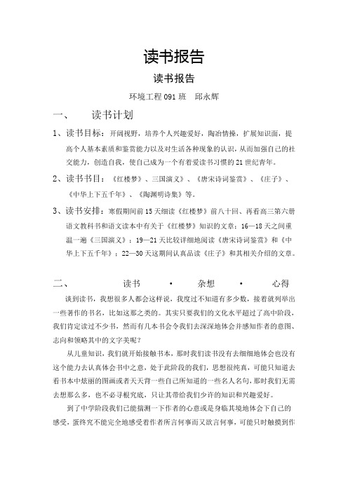 读书报告