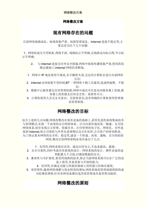 网络整改方案