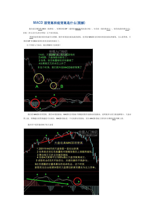 MACD顶背离和底背离是什么(图解)