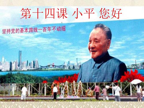 九年级政治全册第五单元国策经纬第十四课小平_您好课件教科版