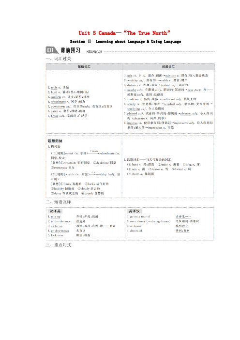 高中英语Unit5 SectionⅡ 学案含解析新人教版必修3