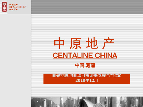 中原阳光控股洛阳的项目市场定位与推广提案-文档资料