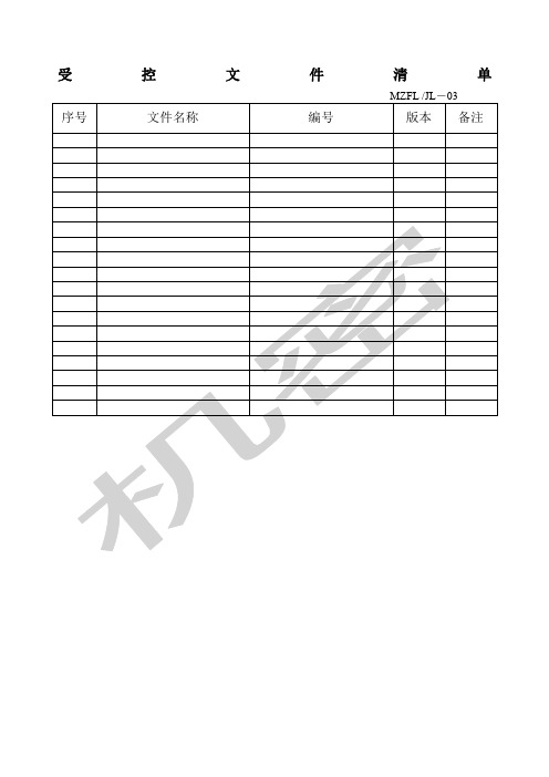 三体系认证全套表格很全实用