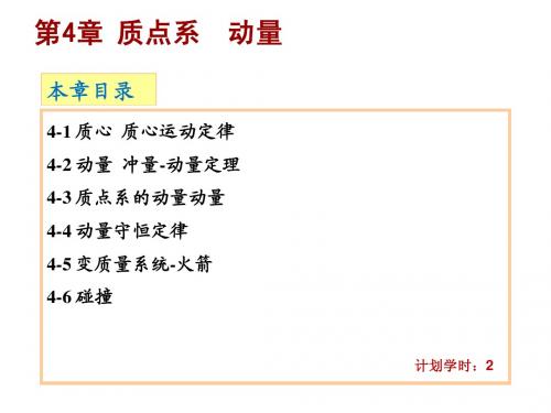 质点系  动量