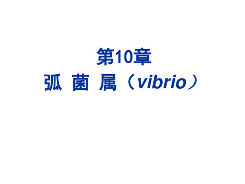 病毒学-微生物学-第10章 弧菌属