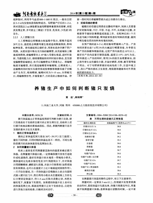 养猪生产中如何判断猪只发烧