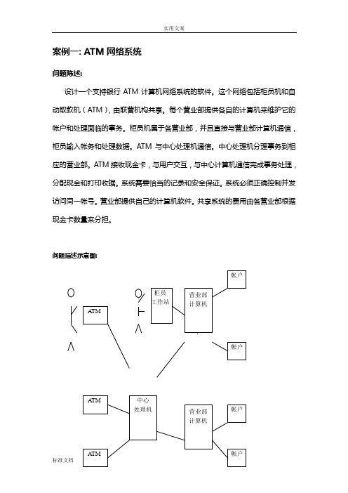UML建模案例1-ATM网络系统