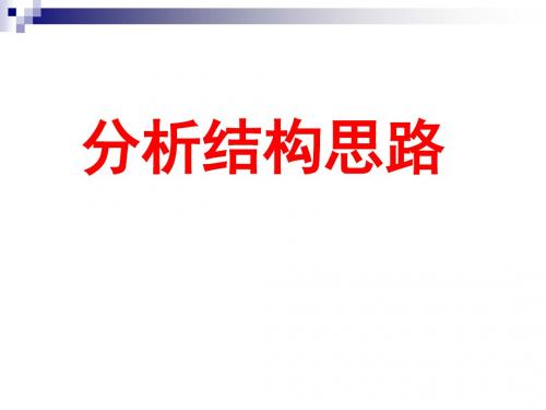 高考散文阅读之——分析结构思路