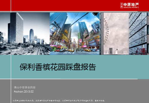 2013_佛山中原_保利香槟花园踩盘报告