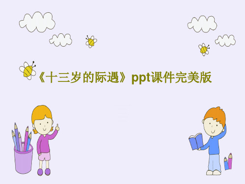《十三岁的际遇》ppt课件完美版PPT文档共25页