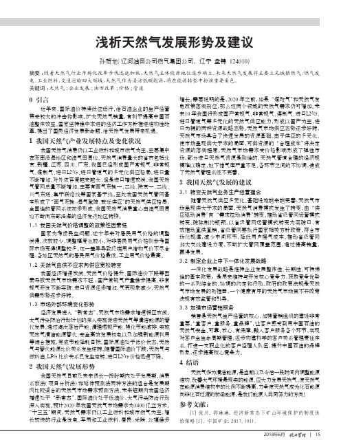 浅析天然气发展形势及建议