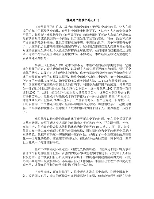 世界是平的读书笔记