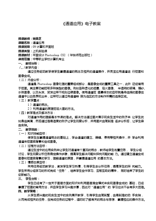 《通道应用》电子教案.doc