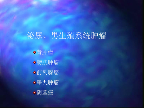泌尿、男性生殖肿瘤PPT