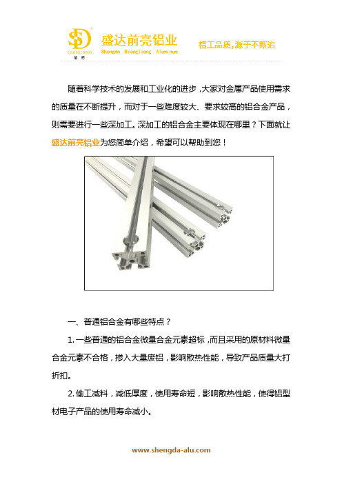 铝合金深加工