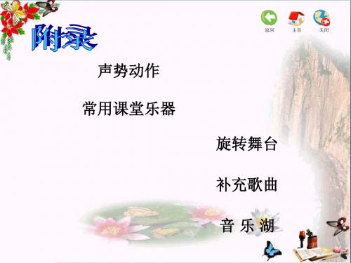 一年级音乐下册附录 精品优选PPY课件苏少版