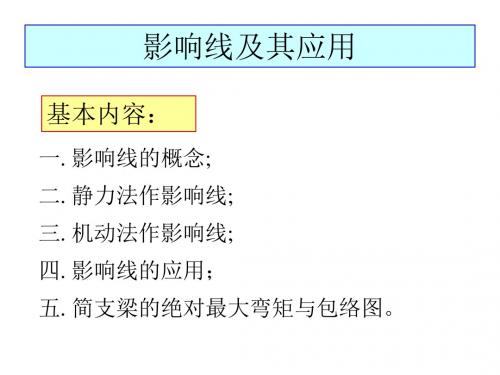 影响线   1-1