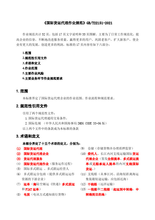 国际货运代理作业规范讲解