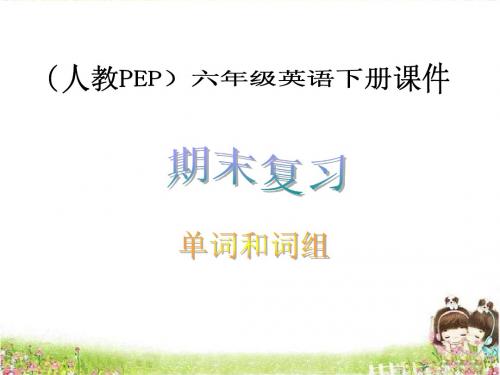 英语期末复习   单词和词组