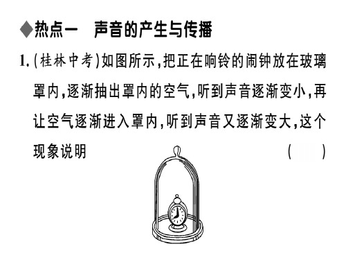 秋八年级物理人教版习题课件：第二章 小结与复习.pptx (共20张PPT)