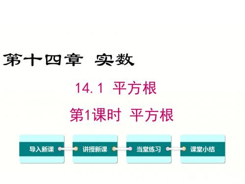 新冀教版数学八上课件：平方根