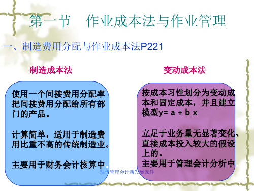 现代管理会计新发展课件