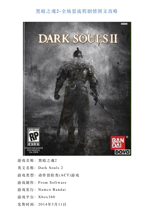黑暗之魂2全场景流程剧情图文攻略