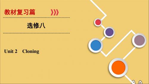 2020版高考英语大一轮复习第1部分Unit2Cloning课件新人教版选修8