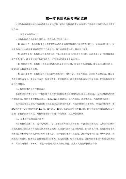 抗原抗体的最佳反应