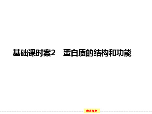 届《创新设计》高考生物大一轮复习精讲必修1 第1单元 细胞的化学组成2 蛋白质的结构和功能PPT课件