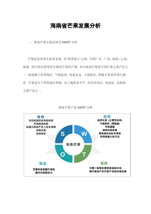 海南省芒果发展分析