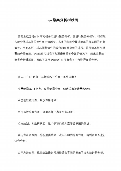 spss聚类分析树状图