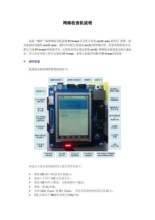 基于stm32收音机说明