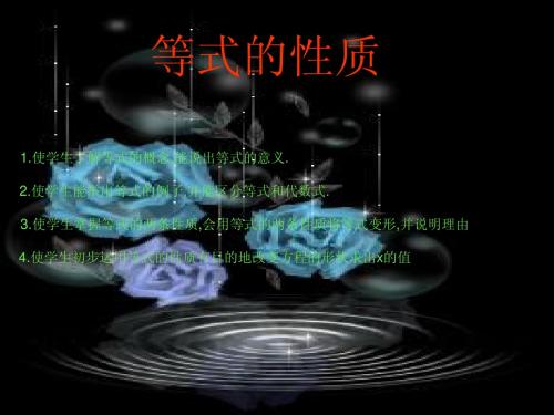 初一数学 七年级数学 《等式的性质》 ppt课件
