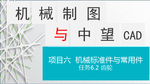 机械制图与中望CADppt课件-任务6.2-齿轮