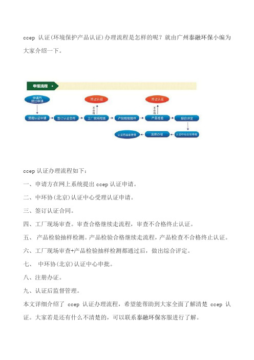 ccep认证办理流程