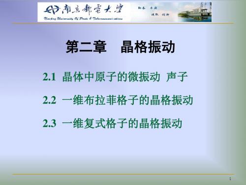 第二章 晶格振动