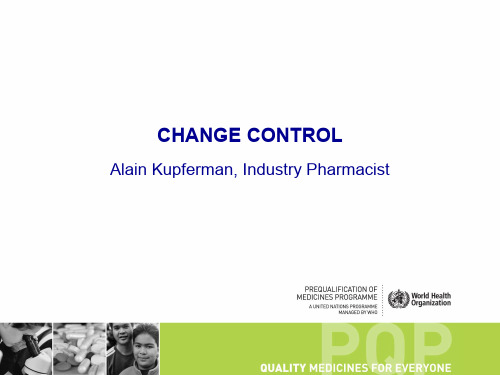 变更控制Change control WHO