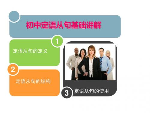 初中定语从句基础讲解 课件(共22张)
