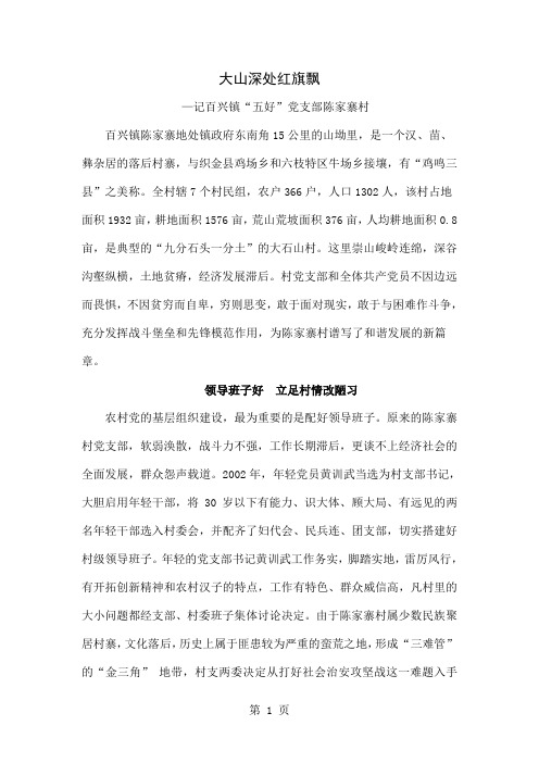大山深处红旗飘-5页文档资料
