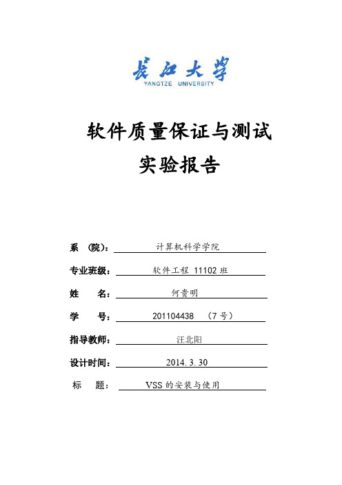 VSS安装与使用