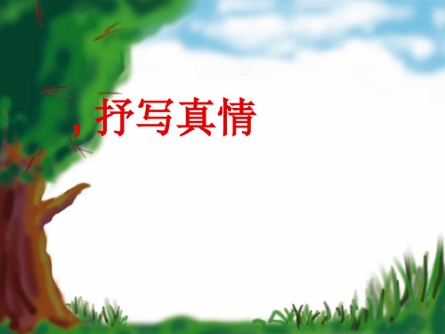初中作文指导：关注生活,抒写真情ppt1精选PPT教学课件