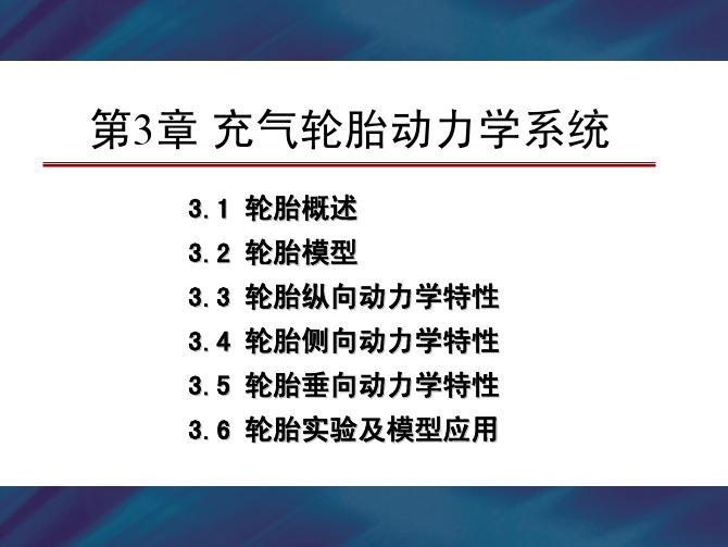 充气轮胎动力学