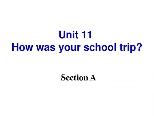 最新人教版英语七下《Unit11 How was your school trip Section A》ppt课件