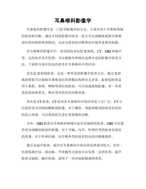 耳鼻喉科影像学