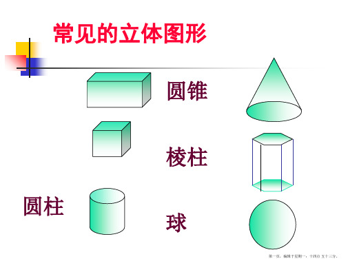 常见的立体图形-长方体