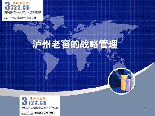 泸州老窖白酒战略管理培训课程课件(ppt 29页)
