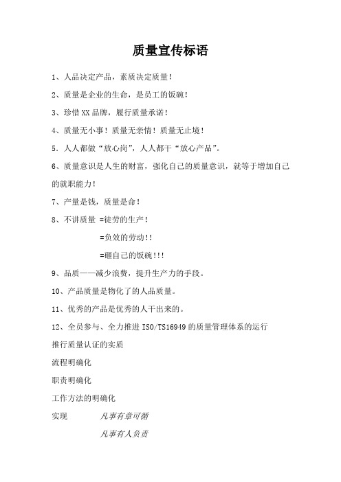 6 TS宣传标语